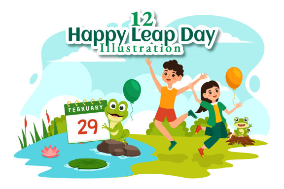 12 Happy Leap Day Illustration
