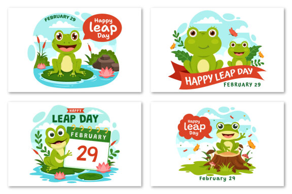 12 Happy Leap Day Illustration