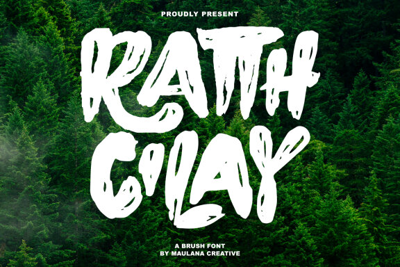 Ratth Cilay Brush Font