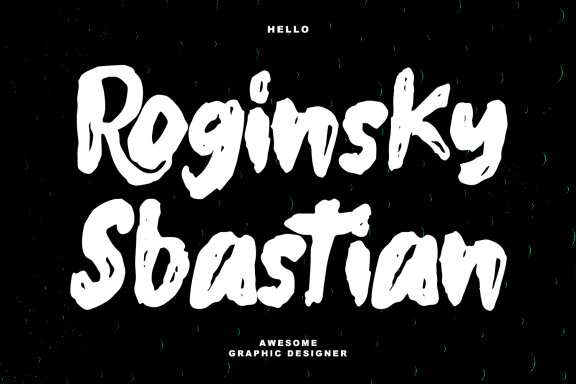 Clowed Rollnow Brush Handmade Font