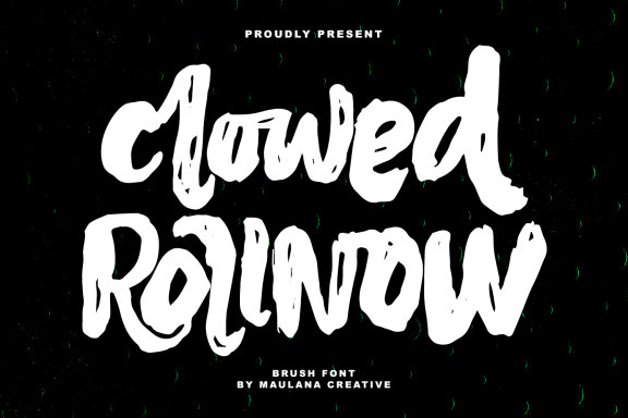 Clowed Rollnow Brush Handmade Font