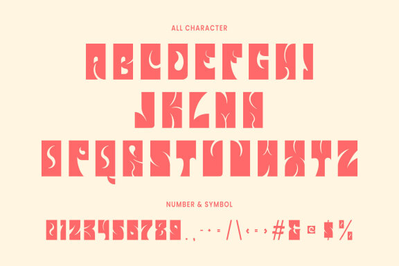 Alvani Psichedelic Display Typeface