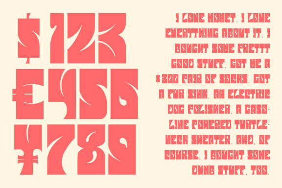 Alvani Psichedelic Display Typeface