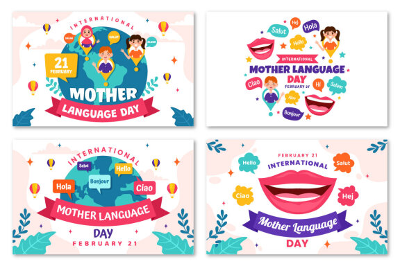 12 International Mother Language Day Illustration