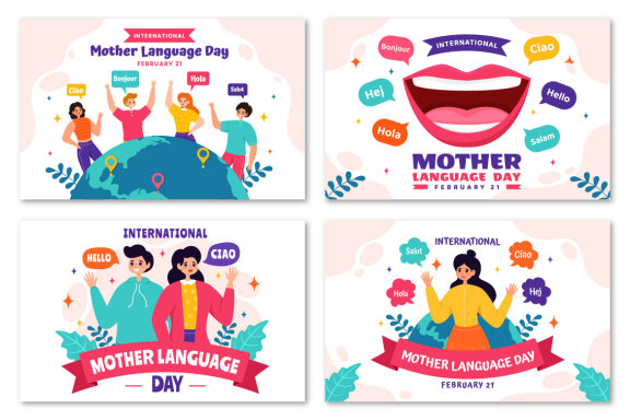 12 International Mother Language Day Illustration