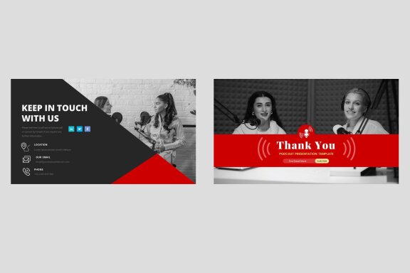 Podcast Talk show powerpoint Template