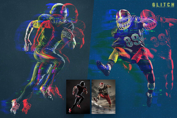 Glitch Photoshop Action