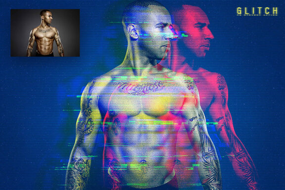 Glitch Photoshop Action