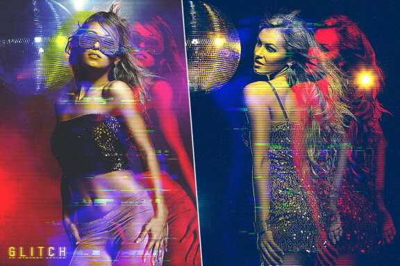 Glitch Photoshop Action