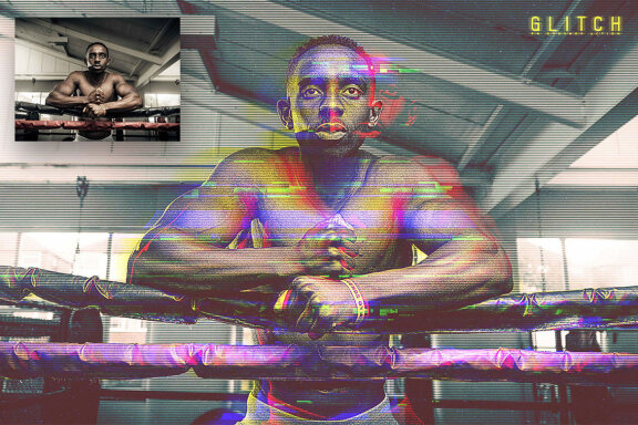 Glitch Photoshop Action