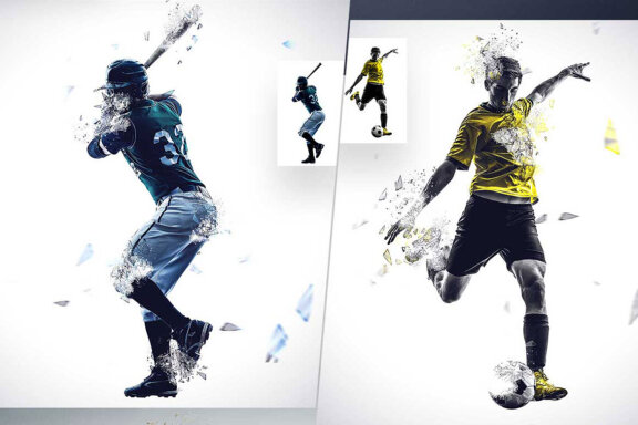 Broken Glass Photoshop Action