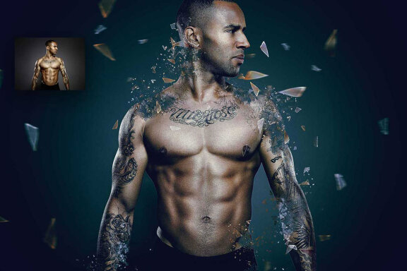 Broken Glass Photoshop Action