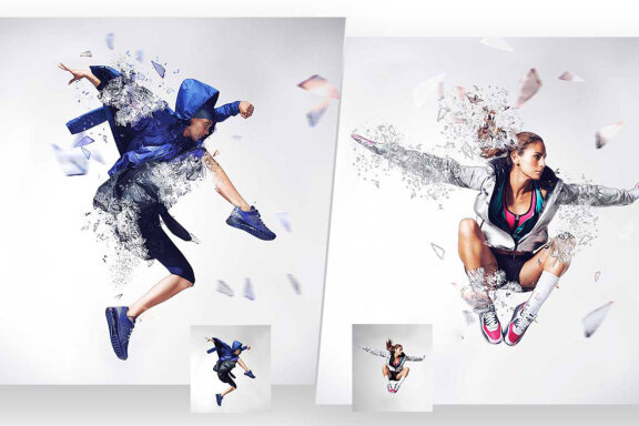 Broken Glass Photoshop Action