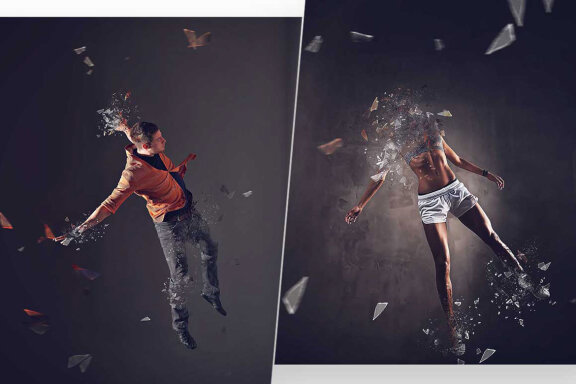 Broken Glass Photoshop Action