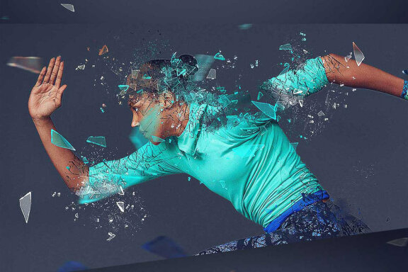 Broken Glass Photoshop Action