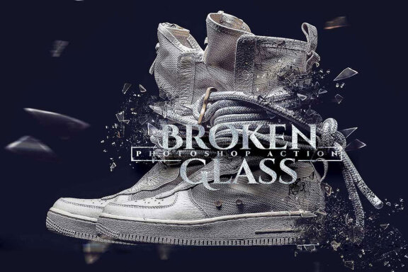 Broken Glass Photoshop Action