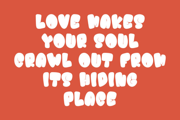 Podles Atubin Fat Bubble Display Font