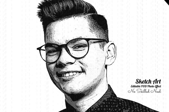 Sketch Art Effect Photo Template
