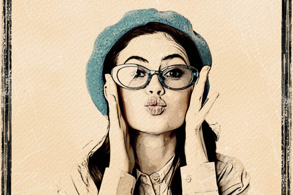 Editable Pop Art Effect Photo Template