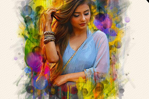  Artistic Watercolor Art Photo Effect