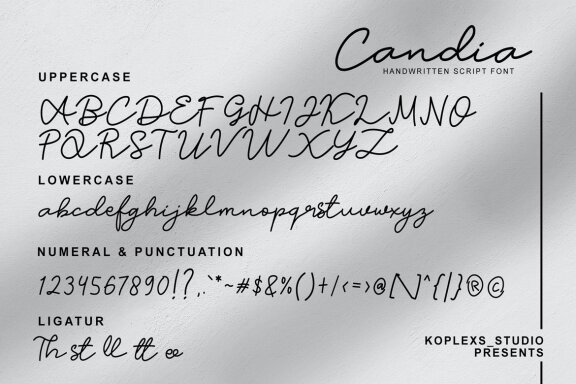 Candia – Handwritten Sript Font