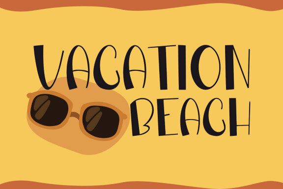Summera Places Summer Display Font