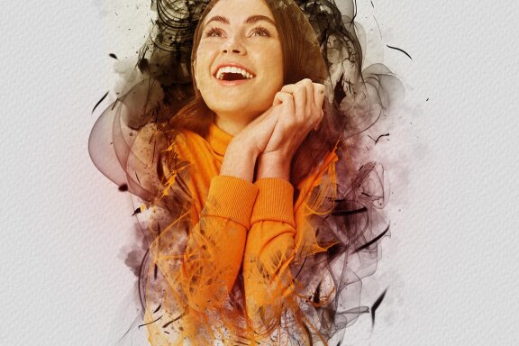  Editable Smoke Art Photo Template