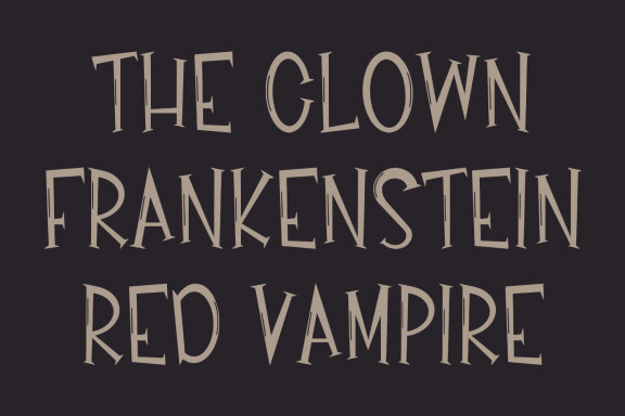Carnifun Horror Circus Display Font