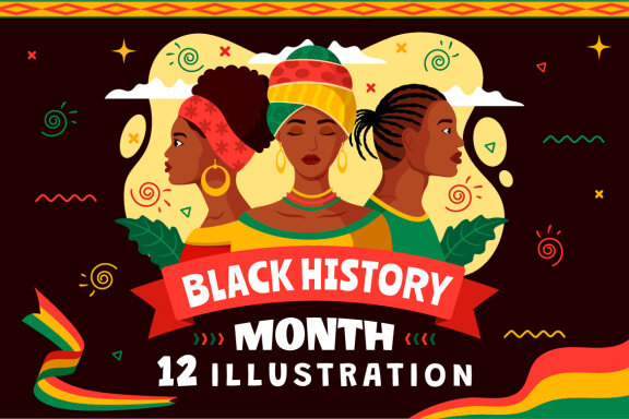 12 Black History Month Illustration