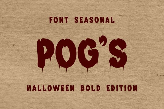 Pog's Halloween Font