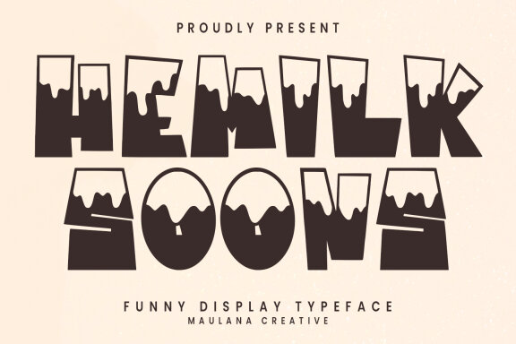 Hemilk Soons Funny Display Typeface