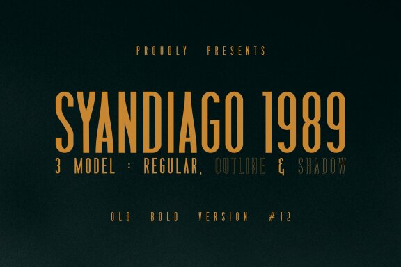Syandiago 1989 Font