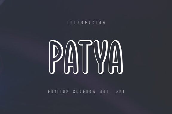 Patya Shadow Font