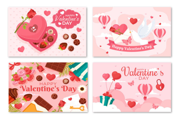 13 Happy Valentine's Day FREE Illustration