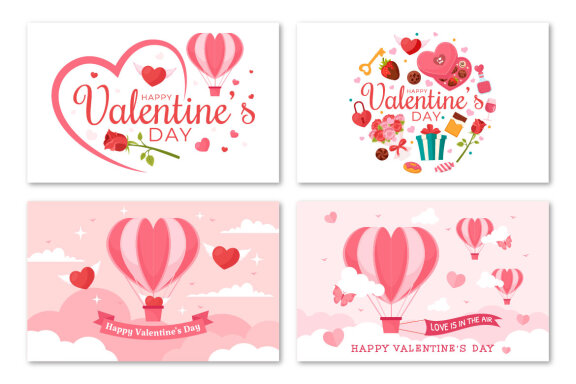 13 Happy Valentine's Day FREE Illustration