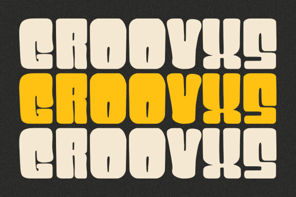 Heibua Groovy Display Typeface