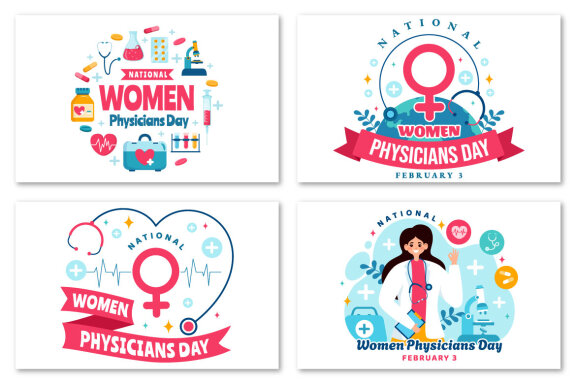 12 National Women Physicians Day Illustration