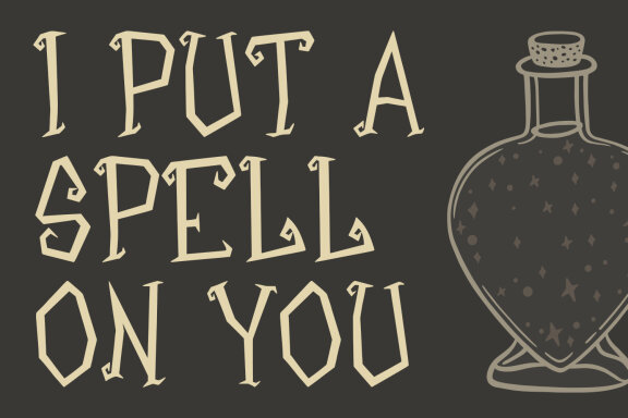 Ancient Witchem Halloween Display Typeface
