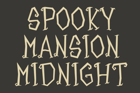 Ancient Witchem Halloween Display Typeface