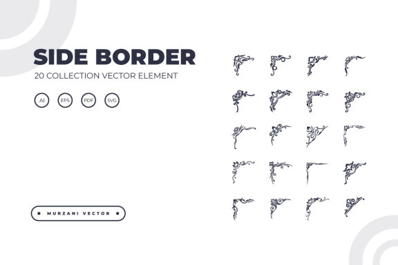 Set element side border vector