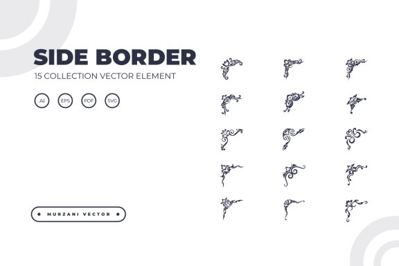 collection element side border vector