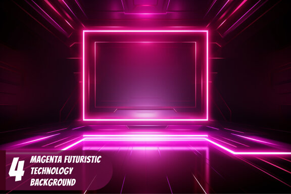 4 Images of magenta futuristic technology background
