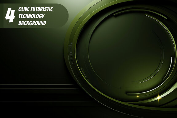 4 Images of olive futuristic technology background