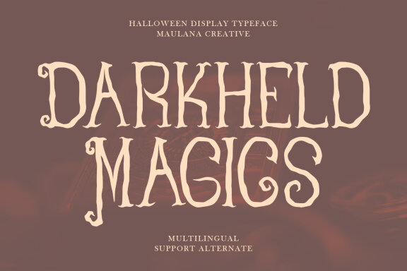 Darkheld Magics Halloween Display Typeface