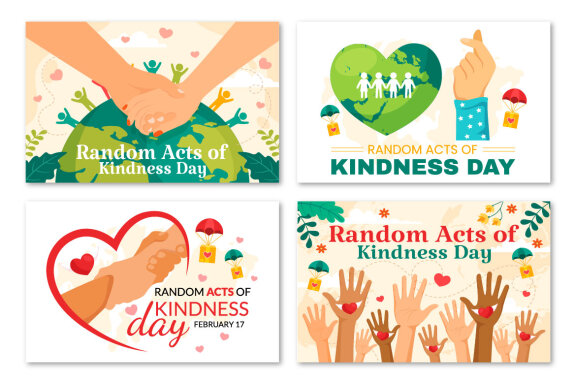12 Random Acts of Kindness Illustration
