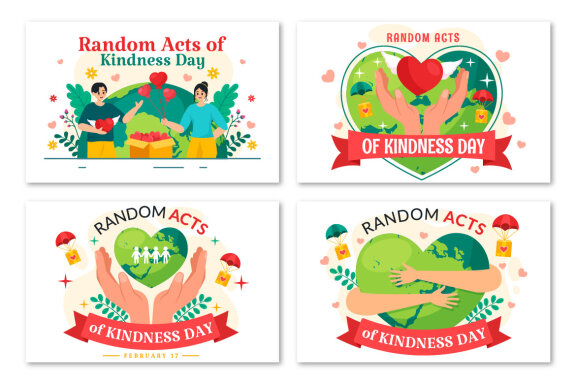 12 Random Acts of Kindness Illustration