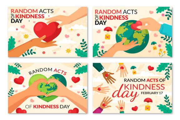 12 Random Acts of Kindness Illustration