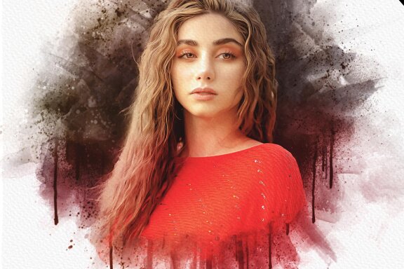 Minimal Watercolor Art Photo Effect