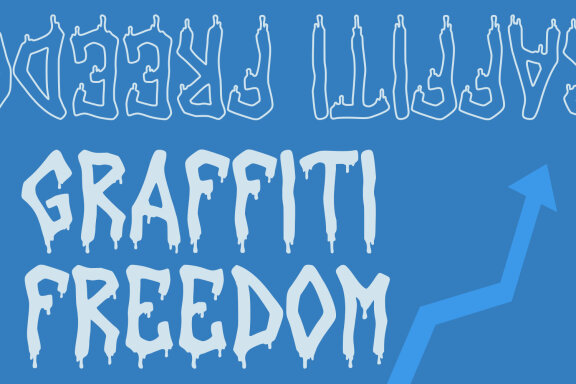Paint King Dripping Graffiti Display Font