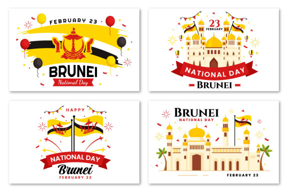 13 Brunei Darussalam National Day Illustration